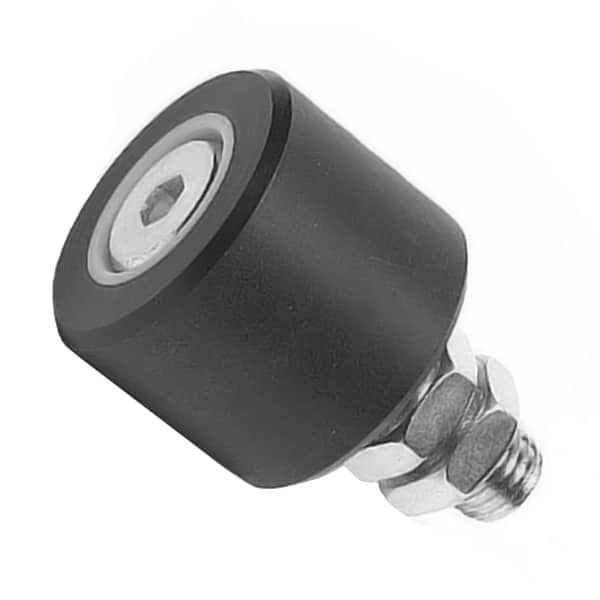 Comunello geleiderol zwart - Rubber - RVS 304
