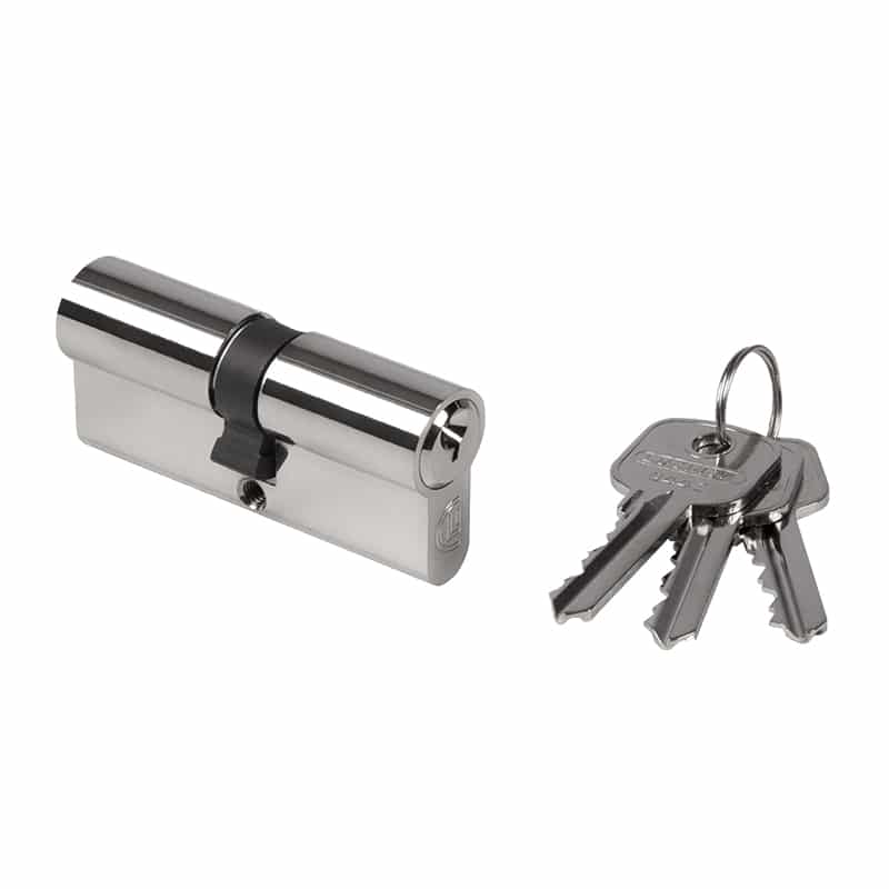 Locinox cilinder - 70 mm - Nikkel - Gelijksluitend